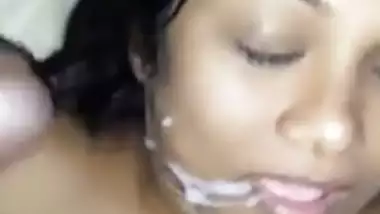 Indian wife takes a facial 