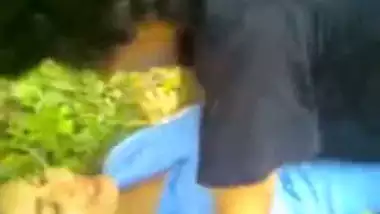 Indian classmate having an outdoor sex