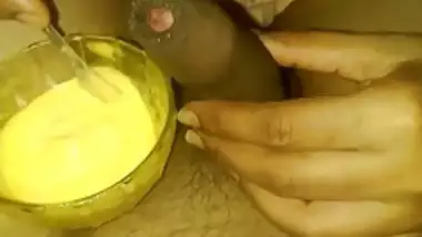 Wife licking cock with icecream