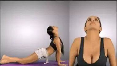 Poonam Pandey Teaching Yoga