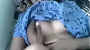 desi man playing with boobs