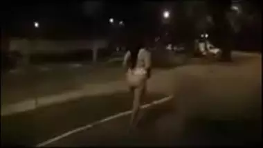 Bold Indian Aunty Walking Naked On Street