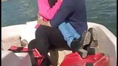 Couple Romance on boat.fucking & taking cum on face.