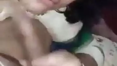 Blowjob with brother wife