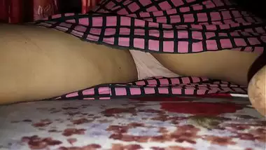 naughty son captured desi mom's panty while mom is sleeping