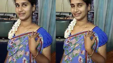 hot chennai housewife navel show