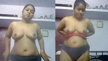 desi aunty dress change