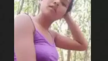 Desi cute teen outdoor