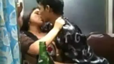 College girl kissed and smooched in snack bar in front of her friends