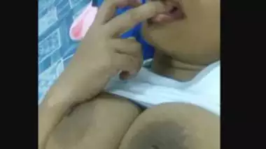 Cute srilanken girl making selfie video