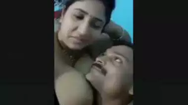 HUGE BOOBS AUNTY LETTING HUBBY PLAY WITH HER