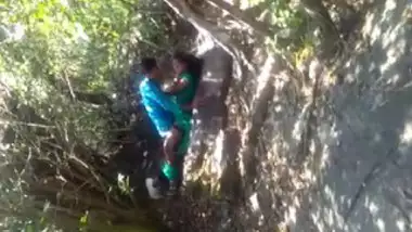 Couple caught fucking outdoor