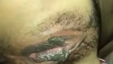 Horny bf sucking pussy like pro