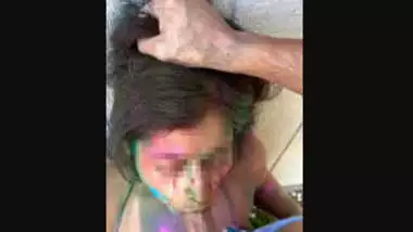 Superhot Banglore Couple in HOLI Next level Deepthroat