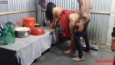 Red Saree Cute Bengali Boudi sex