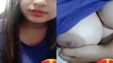 Paid girl shows her boobs on video call