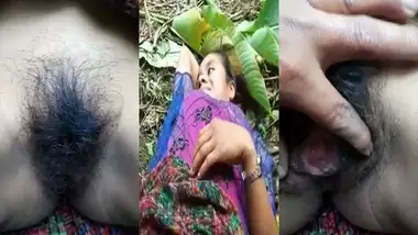 Bf making video of super bushy pussy of GF