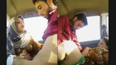 Busty ass girl having sex with stranger in car