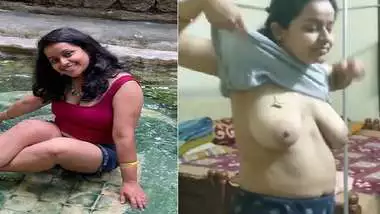 Pervert husband wife showing big boobs viral MMS