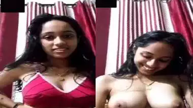 Firm boobs mallu GF removing bra and topless video call
